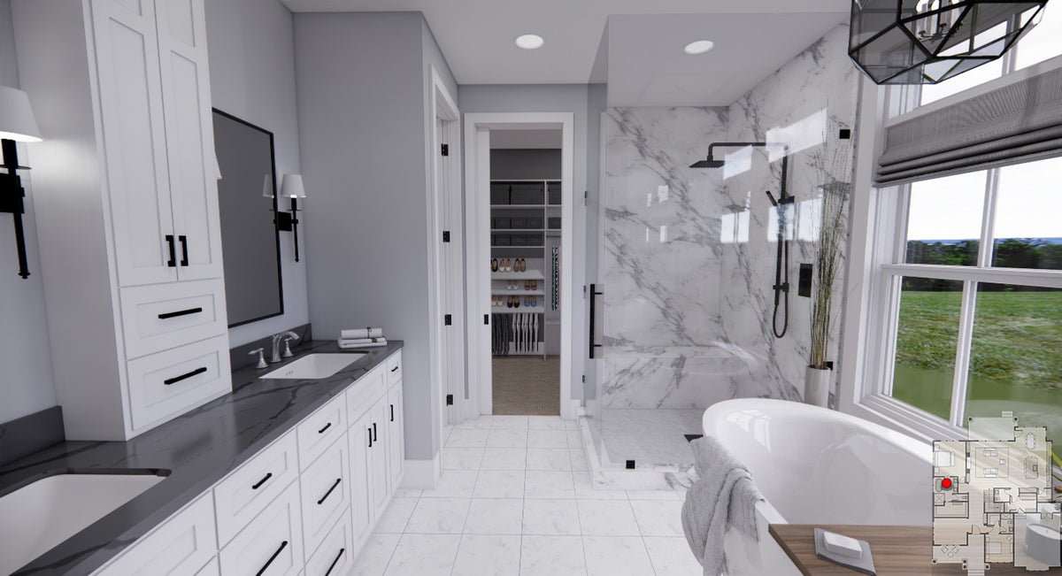 Cedar Heights House Plan-Bathroom