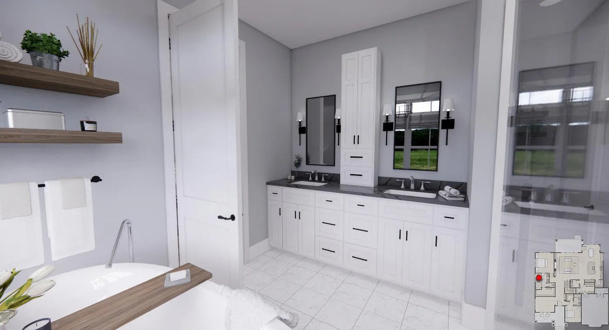 Cedar Heights House Plan-Bathroom