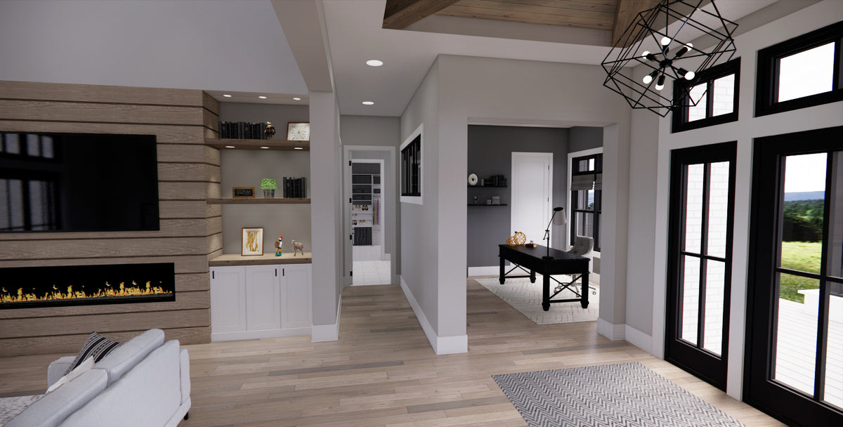 Elegant 4-Bedroom Luxury Home Plan with Bonus Room and Split Layout