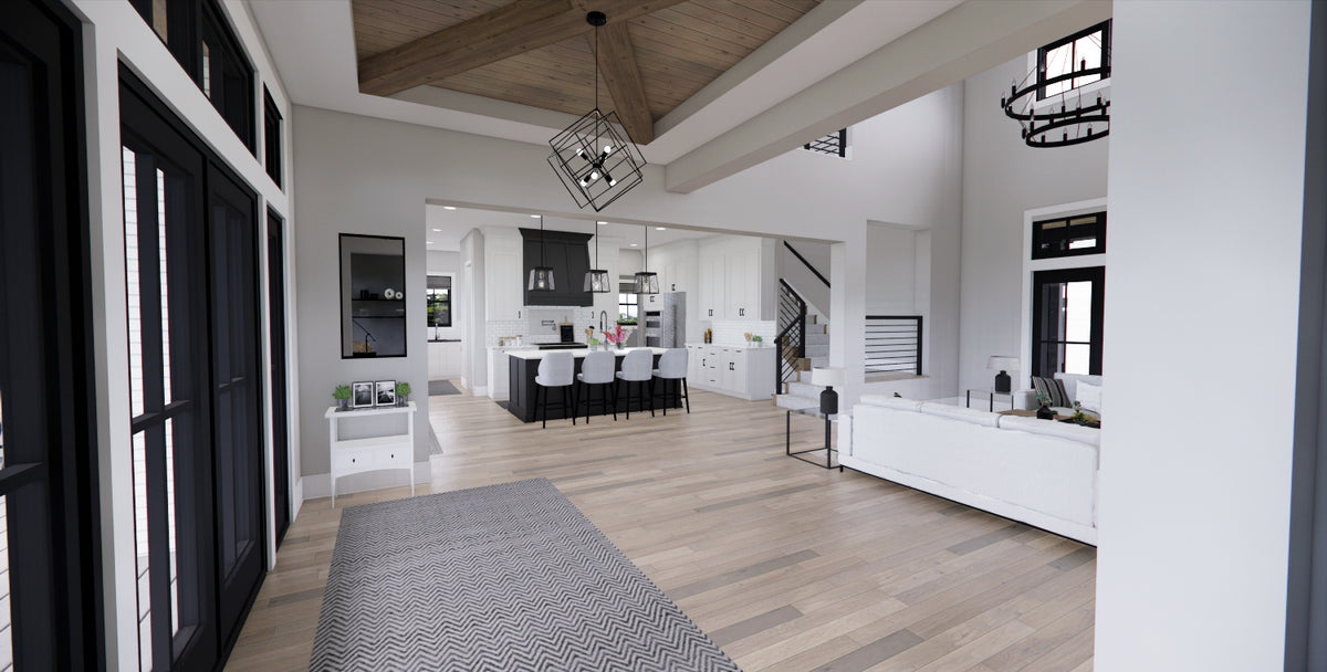 Elegant 4-Bedroom Luxury Home Plan with Bonus Room and Split Layout