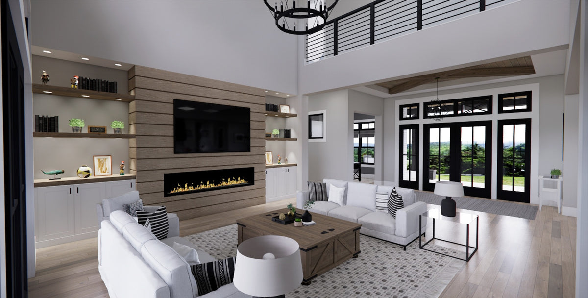 D7372-A Autumn Ridge House Great Room