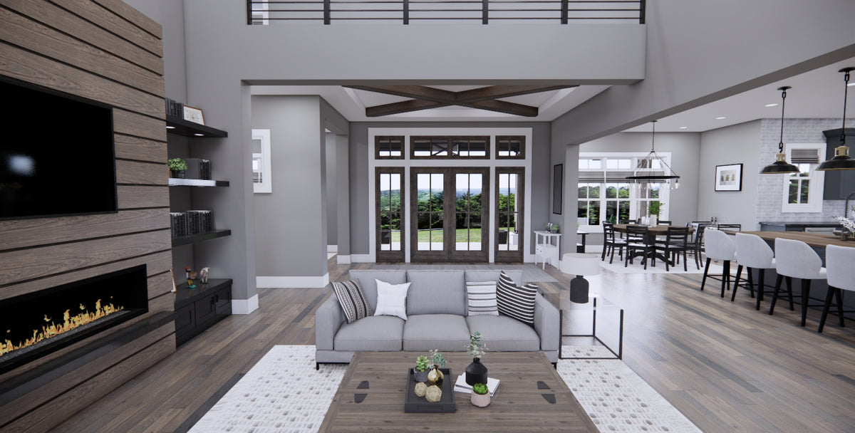 Cedar Hollow Living Room House Plan 