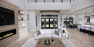 D7374-A Cedar Hollow House Great Room