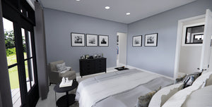 D7374-A Cedar Hollow House Master Bedroom