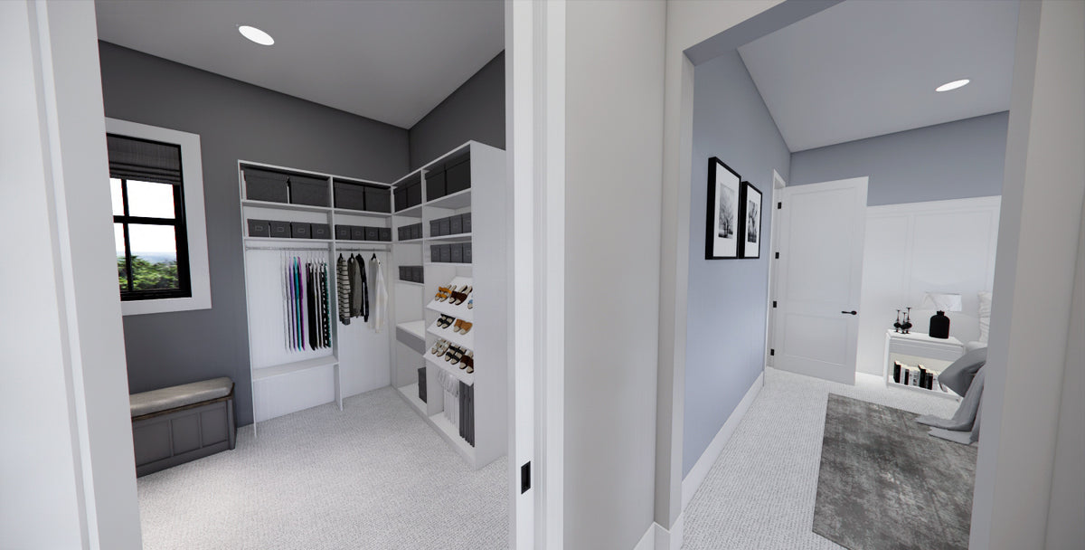 D7374-A Cedar Hollow House Master Bedroom