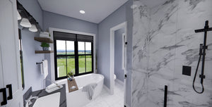 D7372-A Autumn Ridge House Master Bath