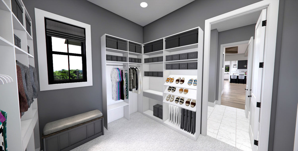 D7374-A Cedar Hollow House Master Walk in Closet