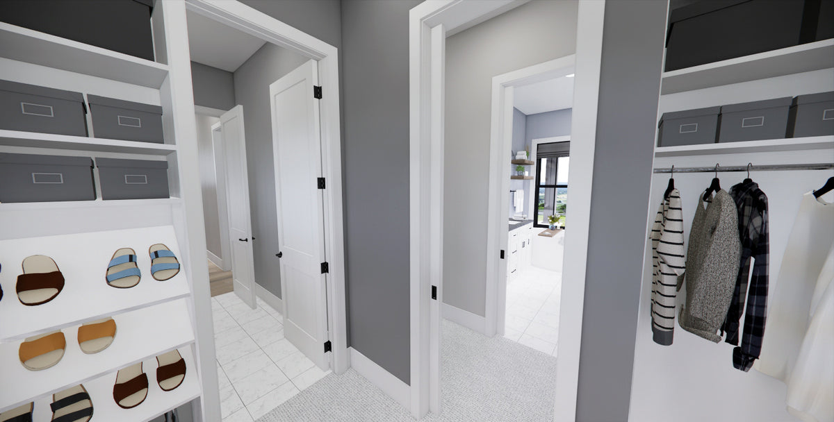 D7374-A Cedar Hollow House Master Walk in Closet