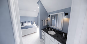 D7372-A Autumn Ridge House Jack and Jill Bathroom