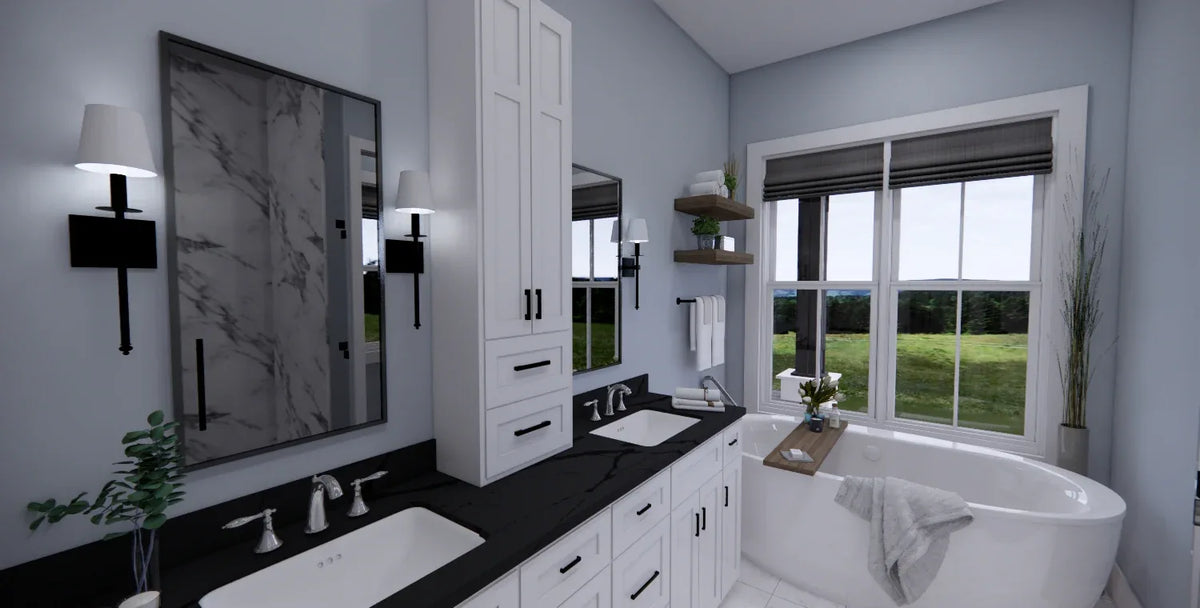 D7370-A Stone Haven House Master Bath
