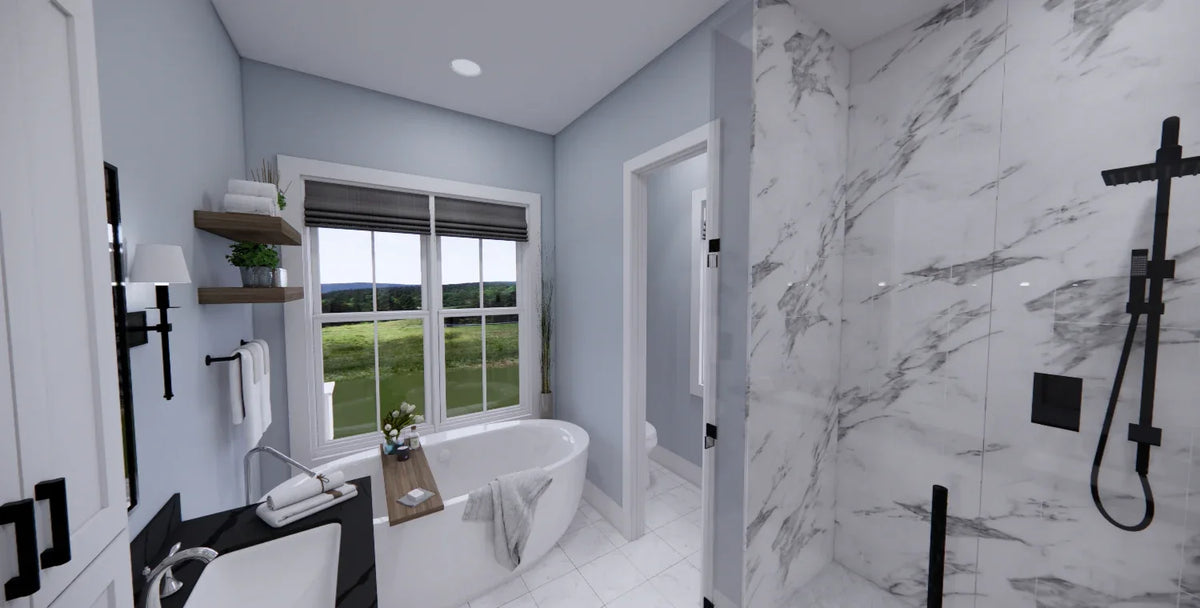D7370-A Stone Haven House Master Bath
