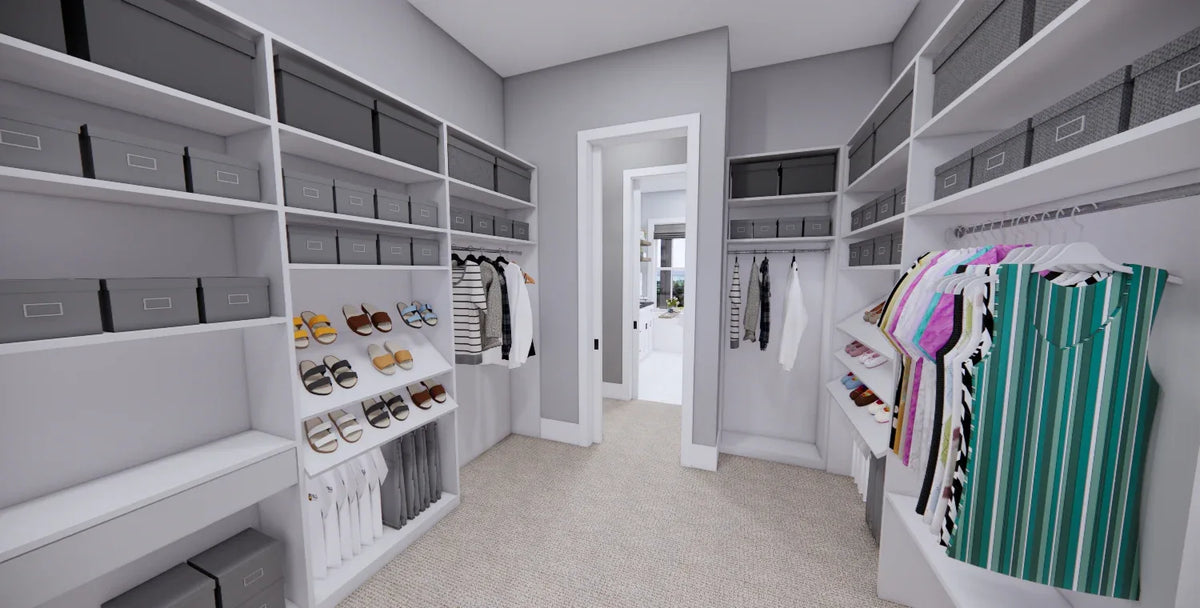 D7370-A Stone Haven House Master Walk In Closet