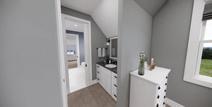 D7370-A Stone Haven House Jack and Jill Bathroom