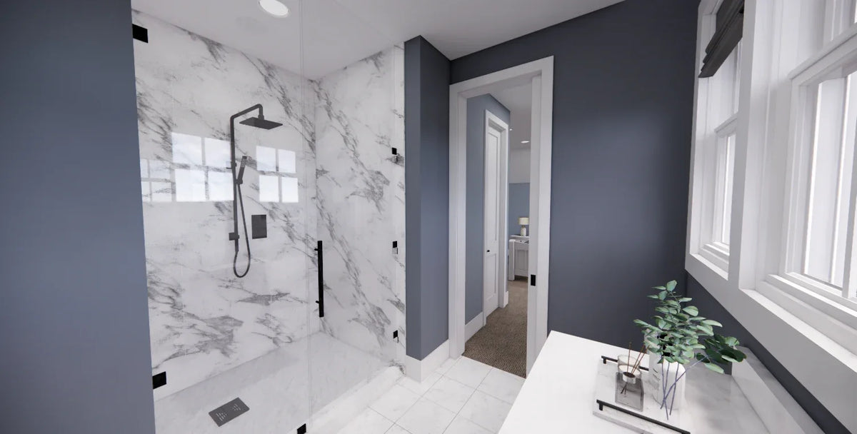 D7370-A Stone Haven House Jack and Jill Bathroom