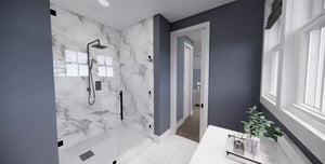 D7370-A Stone Haven House Jack and Jill Bathroom