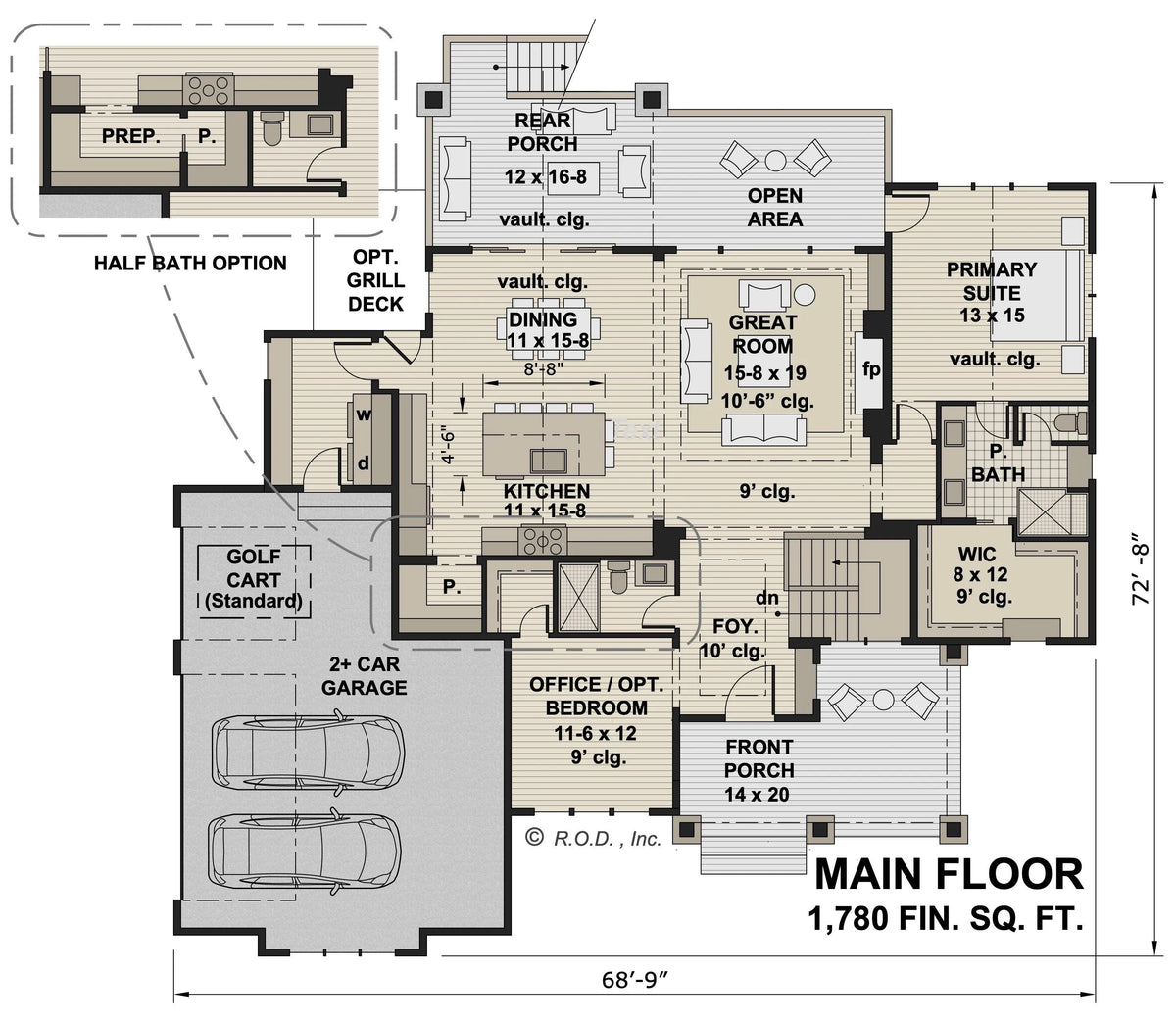 Aurora Borealis House Plan - Archival Designs House Plans, floor plan