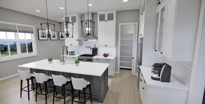 D7363-A Calhoun Falls House Kitchen and Eating Bar