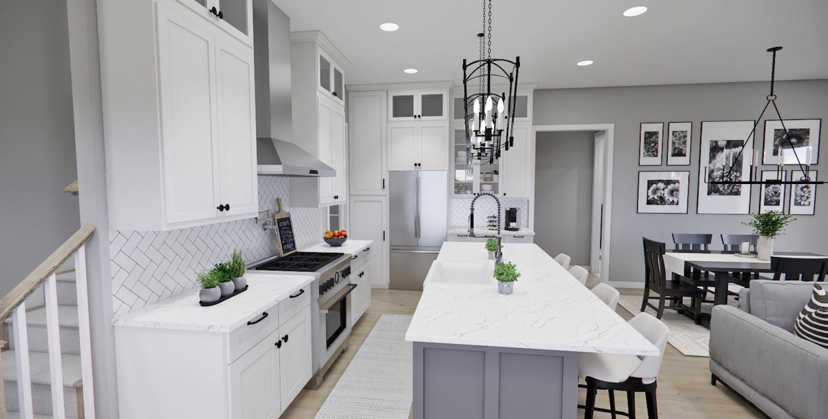 D7363-A Calhoun Falls House Eating Bar and Kitchen