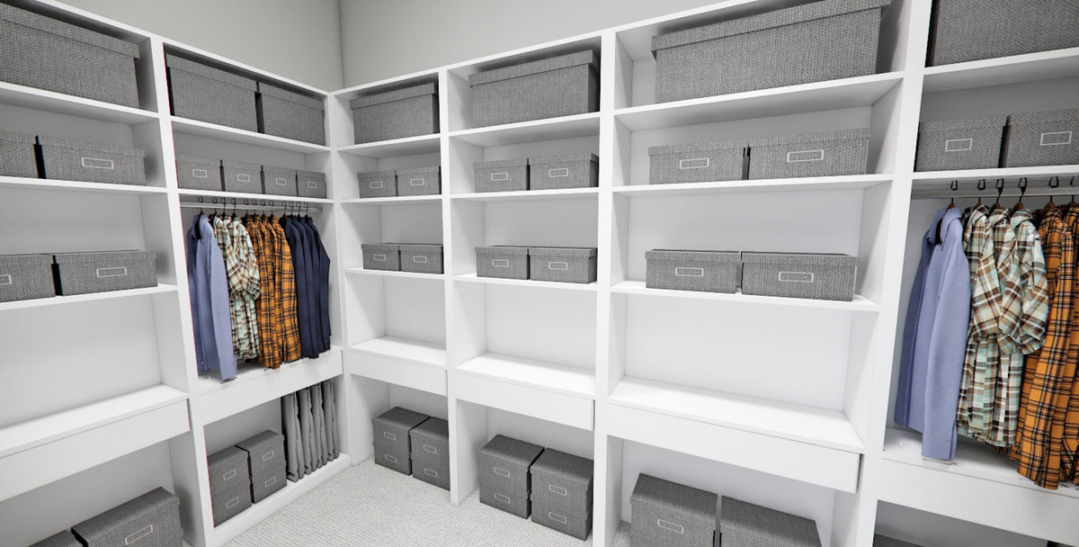 D7363-A Calhoun Falls House Walk in Closet