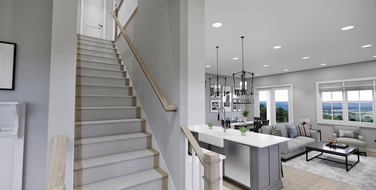 D7363-A Calhoun Falls House Stairs