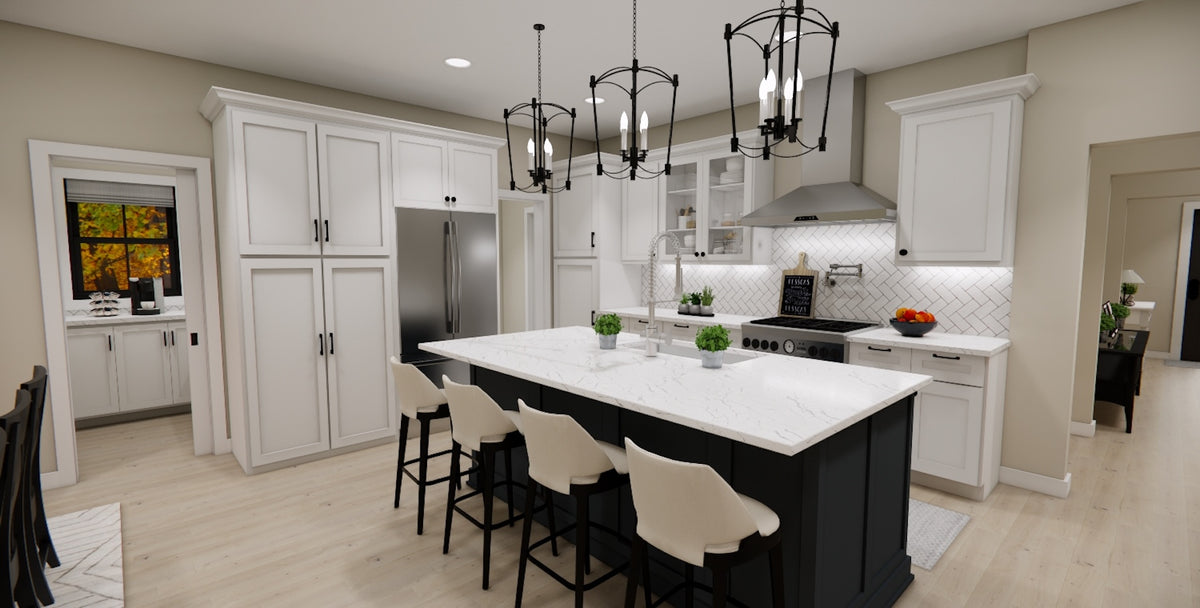 D7361-A Ridgewood House Eating Bar and Kitchen