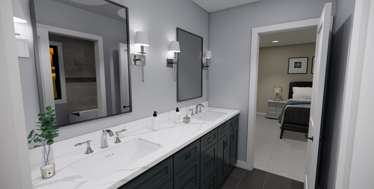 D7353-A Maywood House Jack and Jill Bathroom