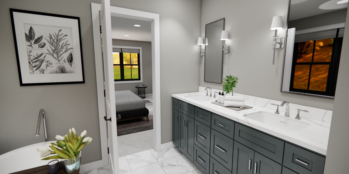 D7355-A Kingsport House Master Bath Vanity