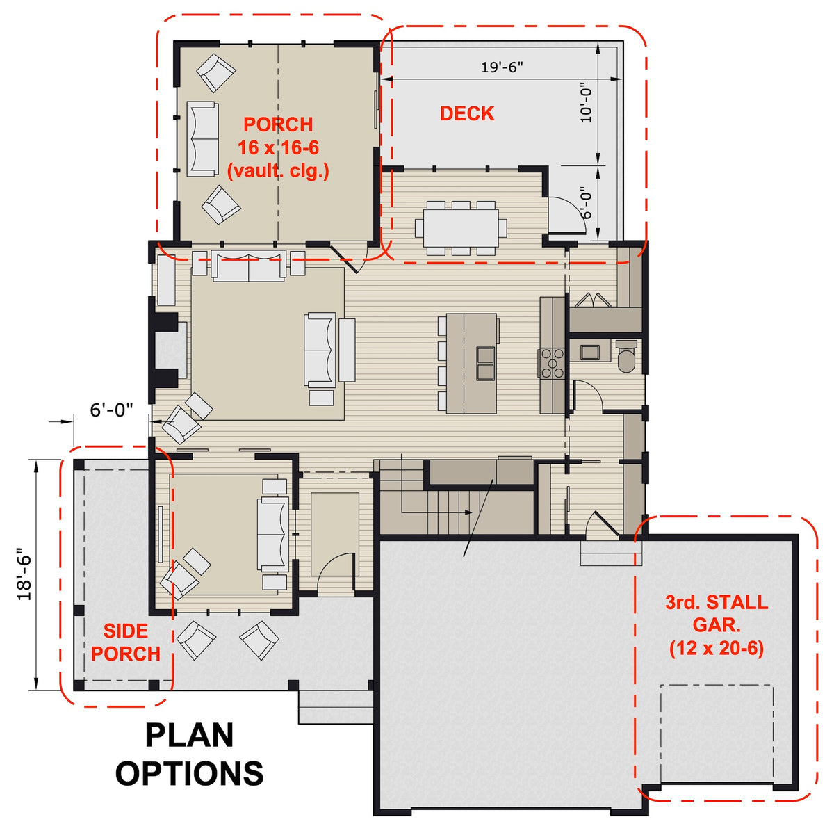 D7355-A Kingsport House Optional Floor Plan