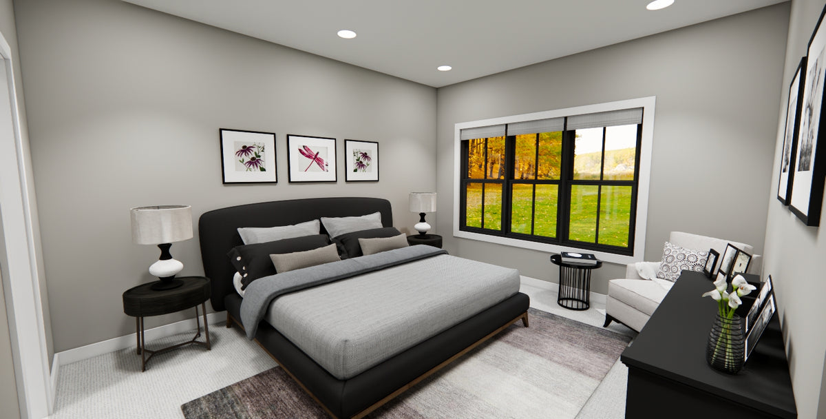 D7348-A Pleasant Hill House Master Bedroom