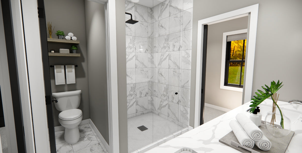 D7348-A Pleasant Hill House Master Bath