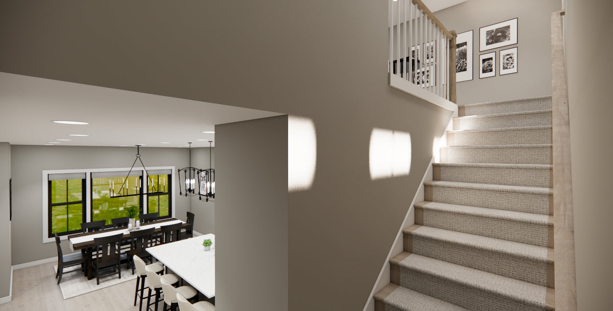 D7348-A Pleasant Hill House Stairs