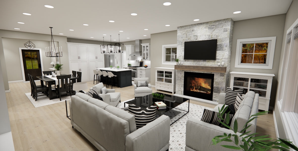 D7377-A Brewer House Great Room