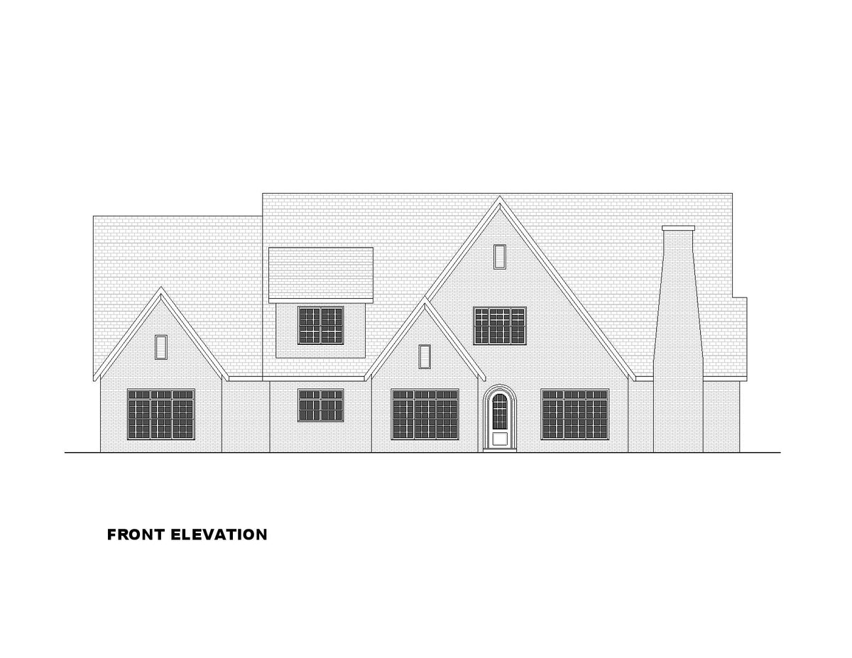 Elegant 4-Bedroom Home Plan with Game Room and Porches