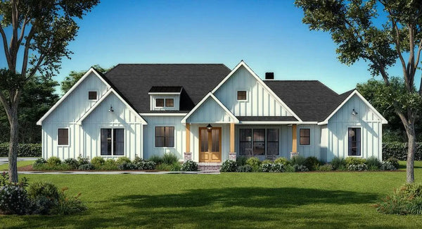 Poplar House Plan | Farmhouse House Plan | One Story Craftsman House Plan