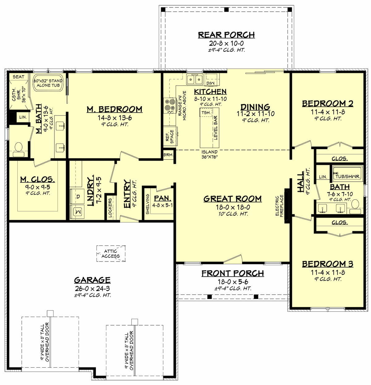 Camp Creek Main Floor Plan