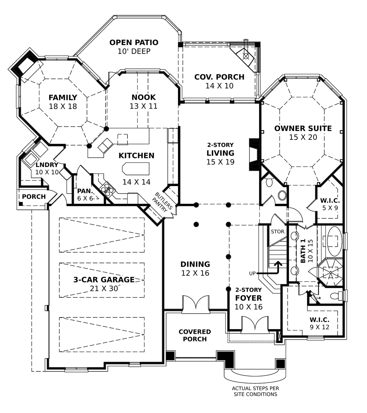 Campden House Plan - Archival Designs House Plans, floor plan