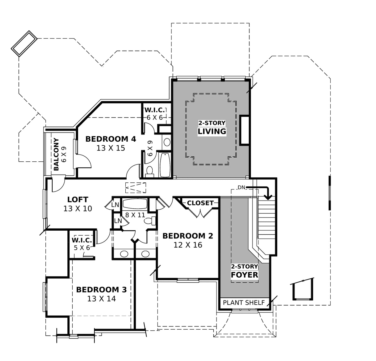 Campden House Plan - Archival Designs House Plans, floor plan