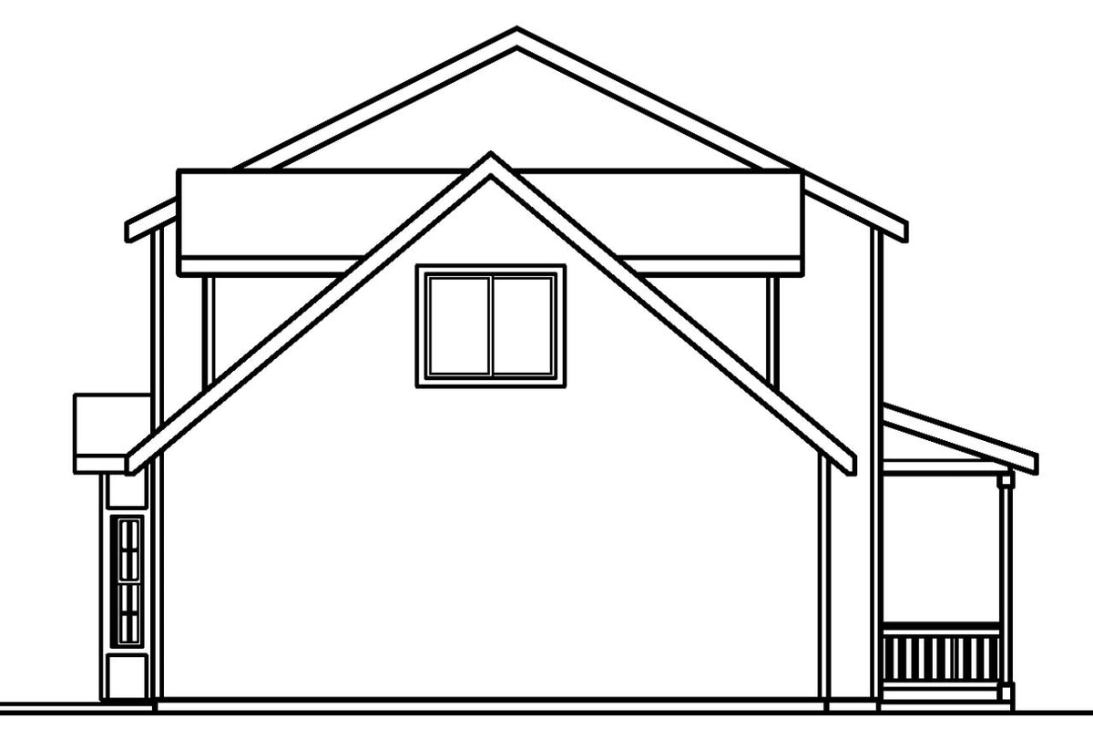 AM7791-A Country House Left Exterior, 3 Bedrooms, 2.5 Bathrooms | 30-197 Adkins 