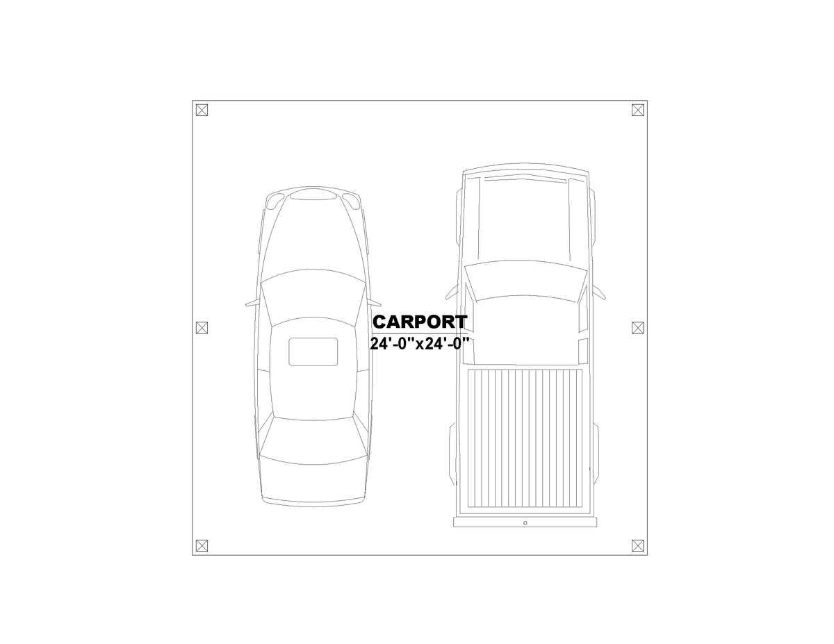 AN7415-A Carport House Floor Plan