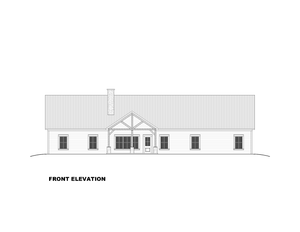 AN8152-A Ranch House, 5 Bedrooms, 3.5 Bathrooms | Cassidy-6D House Plan Front Elevation