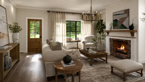 AN8257-A Country House Great Room, 4 Bedrooms, 3.5 Bathrooms | Cassidy-7 House Plan 