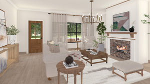 4-Bedroom Ranch Home Plan with Workshop and Split Layout