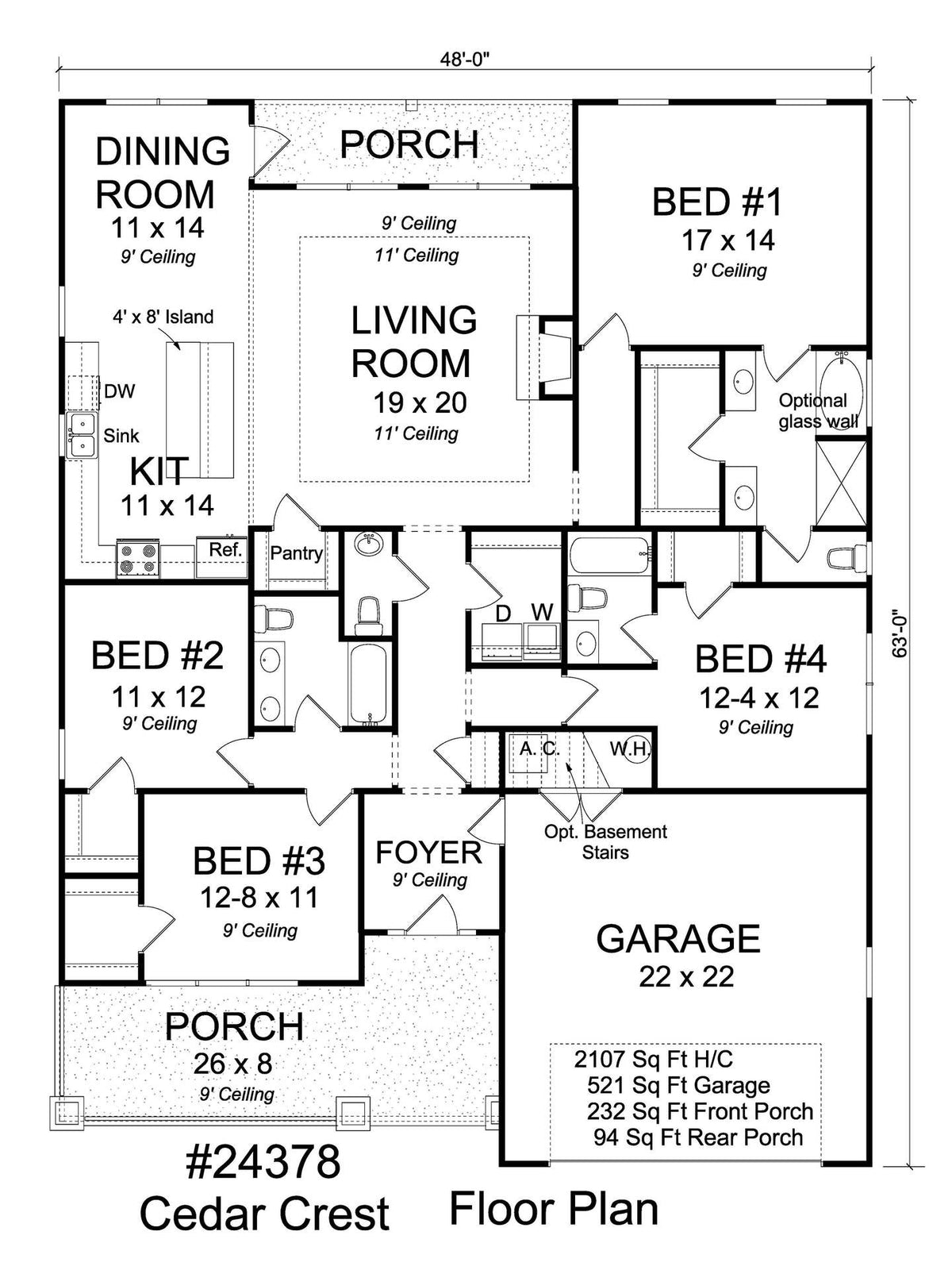 Cedar Crest House Plan