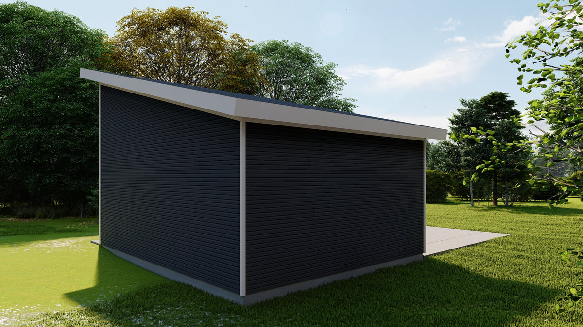 Compact Garage Apartment Plan with Game Room and Storage Space