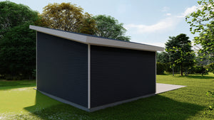 Compact Garage Apartment Plan with Game Room and Storage Space