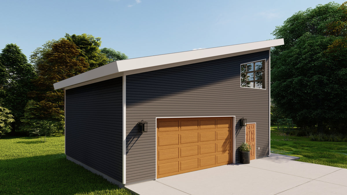 Compact Garage Apartment Plan with Game Room and Storage Space