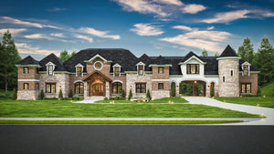Expansive 6,532 sq ft Home Plan Featuring 4 Bedrooms and Bonus Room