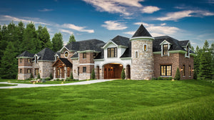 Expansive 6,532 sq ft Home Plan Featuring 4 Bedrooms and Bonus Room