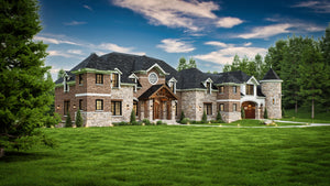 Expansive 6,532 sq ft Home Plan Featuring 4 Bedrooms and Bonus Room