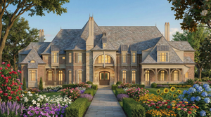 Luxurious 6,712 sq ft Home Plan with 5 Bedrooms